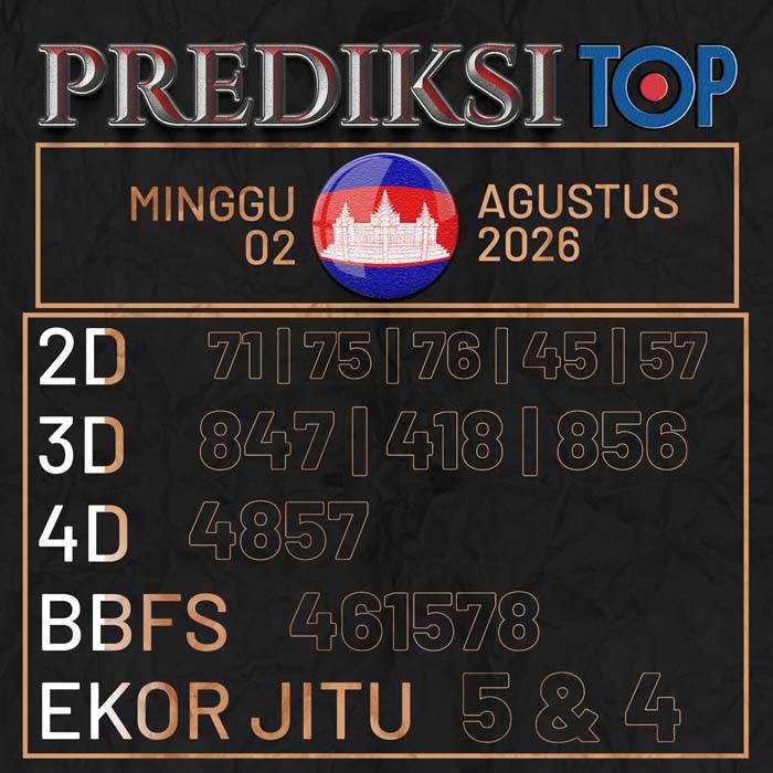 prediksi top CAMBODIA 2-Aug-2026
