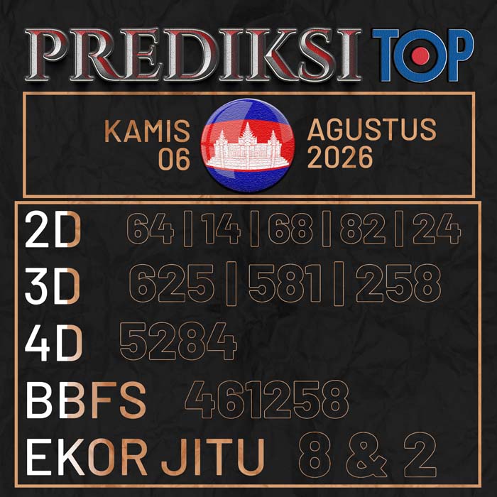 prediksi top CAMBODIA 6-Aug-2026