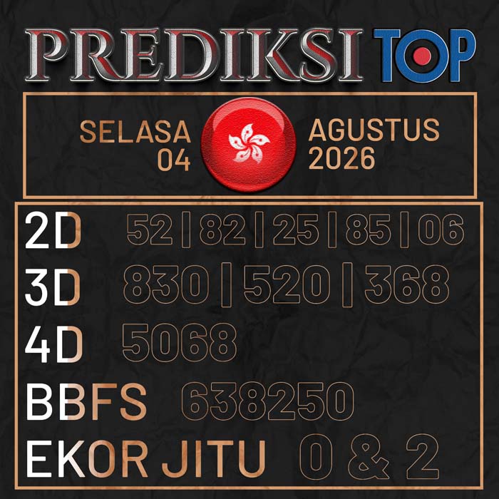 prediksi top HONGKONG 4-Aug-2026