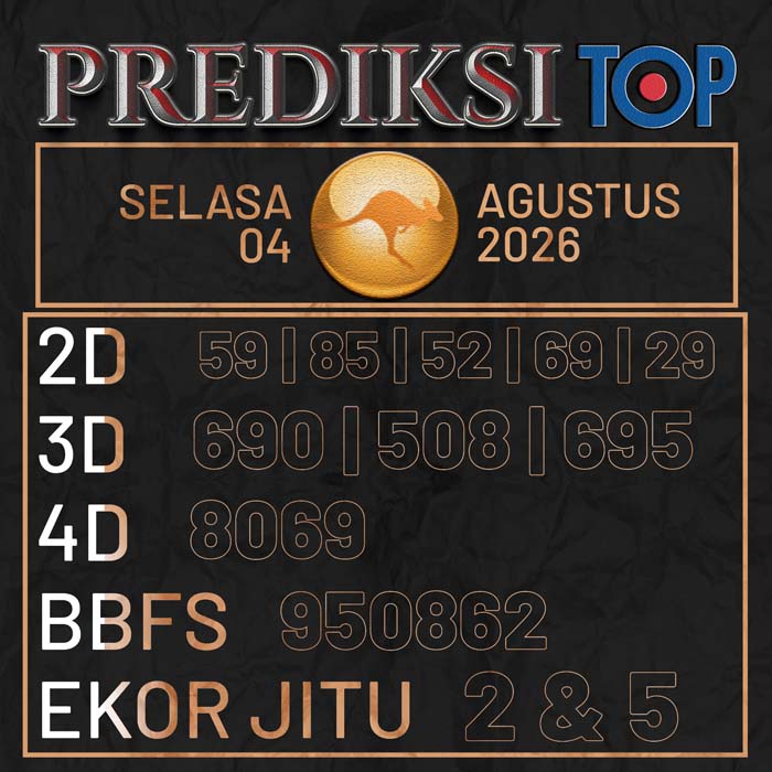 prediksi top SYDNEY 4-Aug-2026