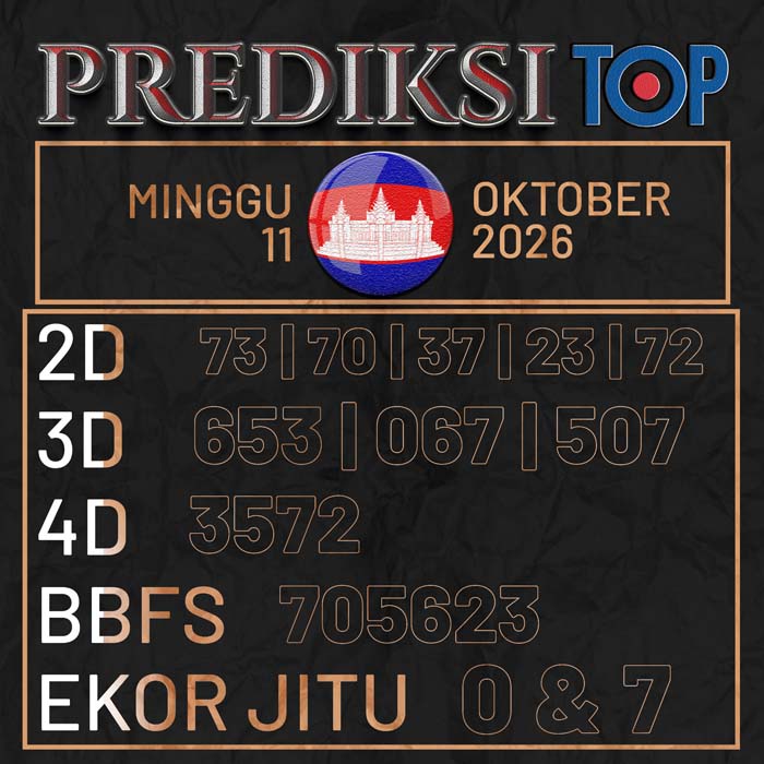 prediksi top CAMBODIA 11-Oct-2026