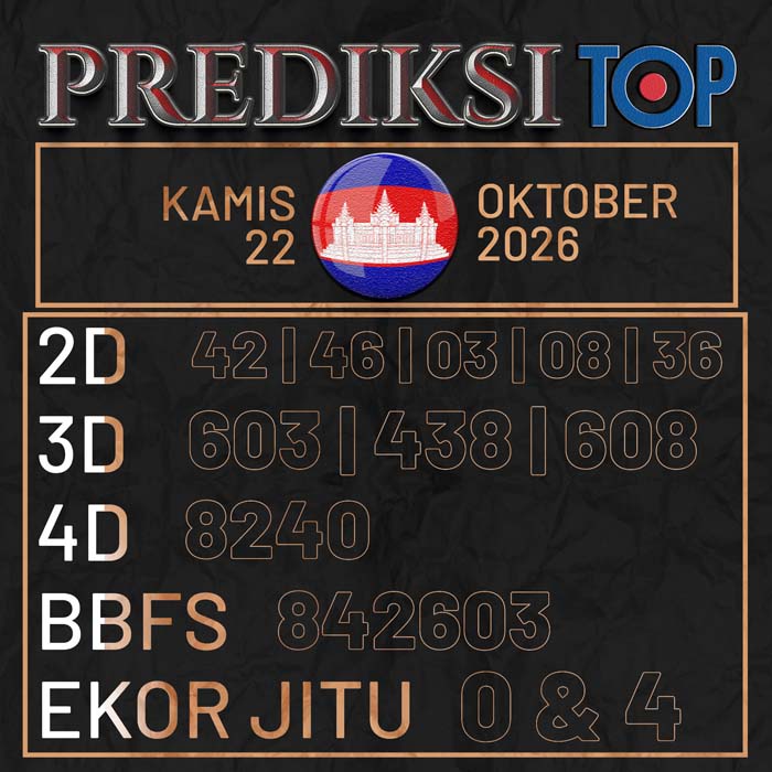 prediksi top CAMBODIA 22-Oct-2026