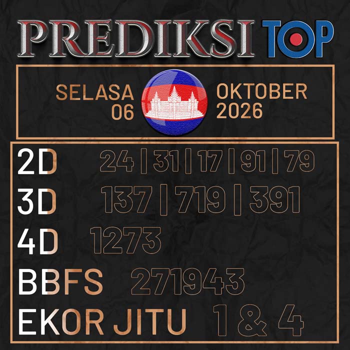 prediksi top CAMBODIA 6-Oct-2026