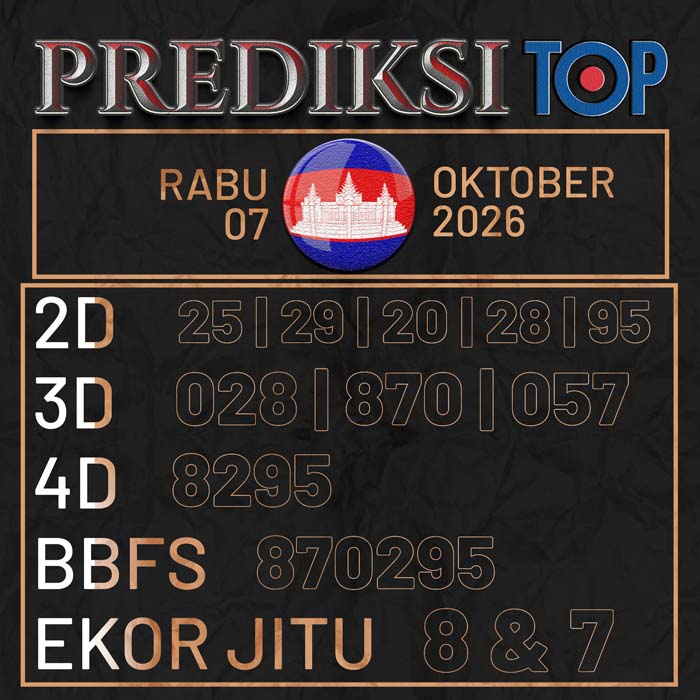 prediksi top CAMBODIA 7-Oct-2026