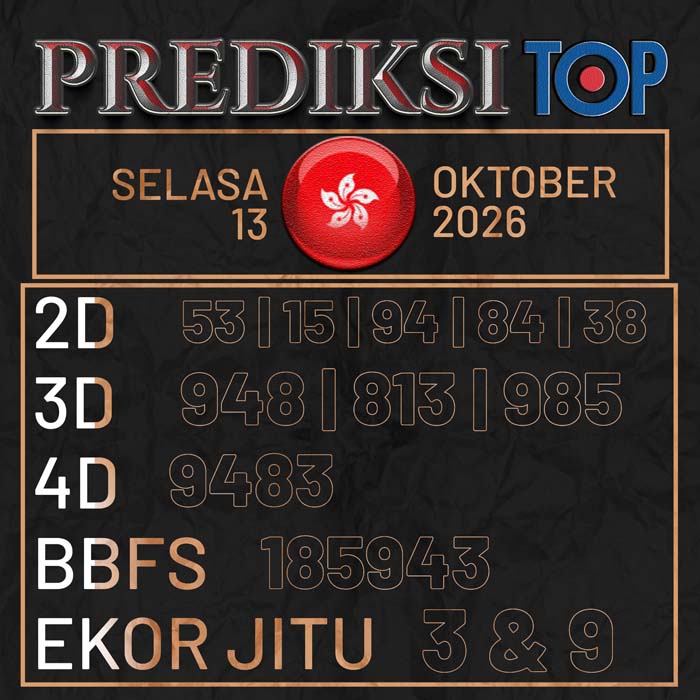 prediksi top HONGKONG 13-Oct-2026