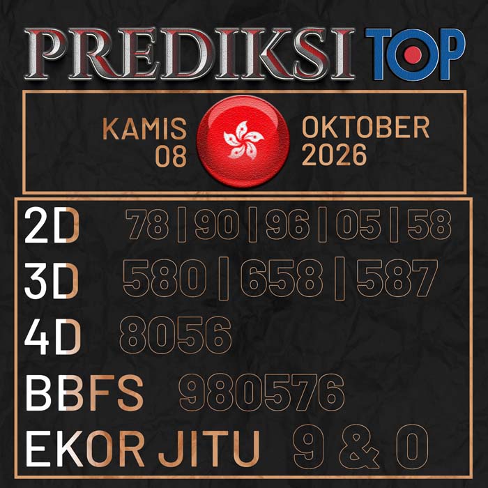 prediksi top HONGKONG 8-Oct-2026