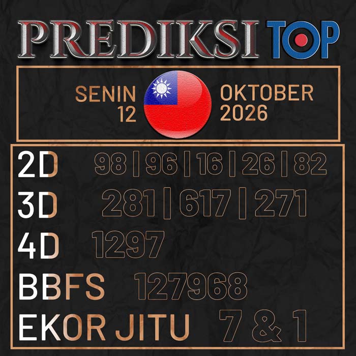 prediksi top TAIWAN 12-Oct-2026