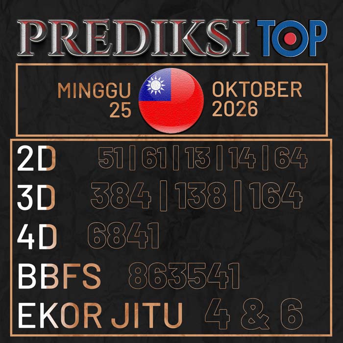 prediksi top TAIWAN 25-Oct-2026