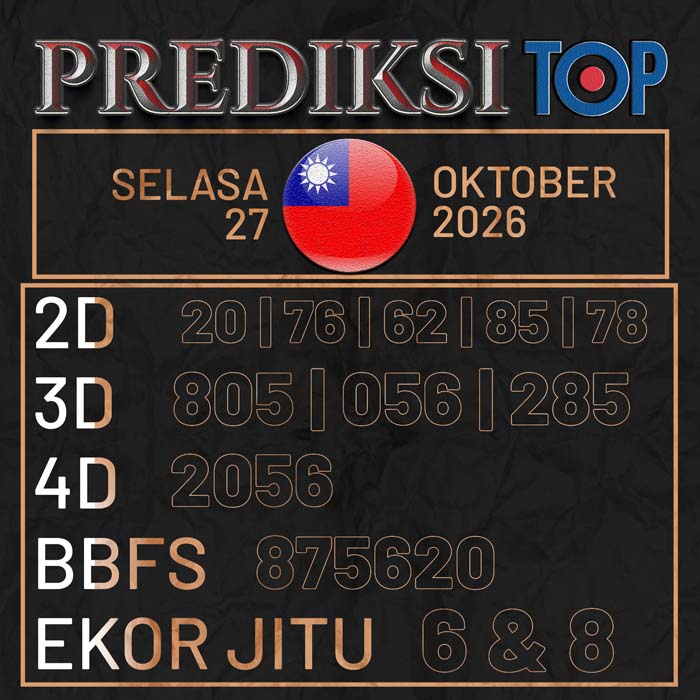 prediksi top TAIWAN 27-Oct-2026