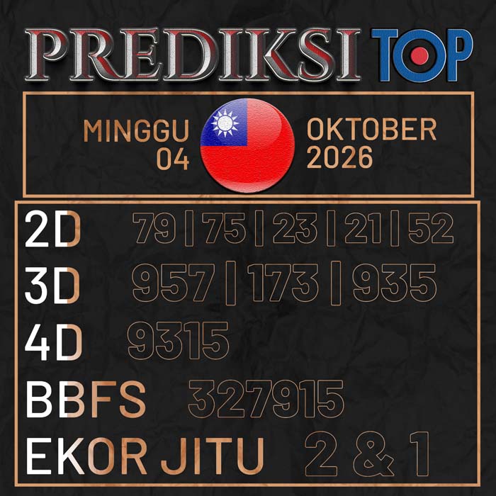 prediksi top TAIWAN 4-Oct-2026