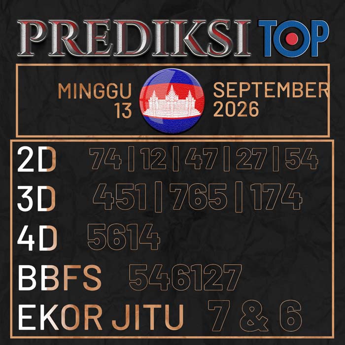 prediksi top CAMBODIA 13-Sep-2026