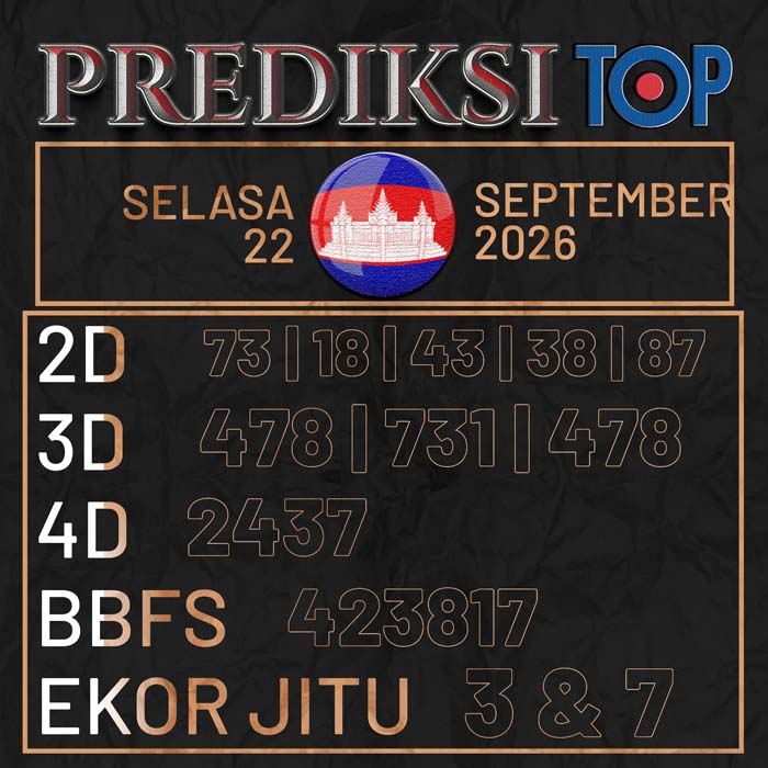 prediksi top CAMBODIA 22-Sep-2026