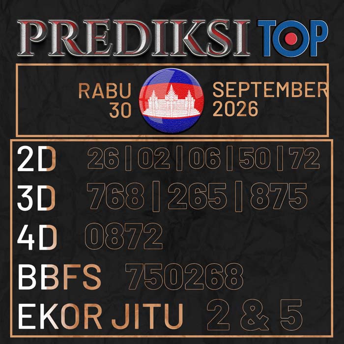 prediksi top CAMBODIA 30-Sep-2026
