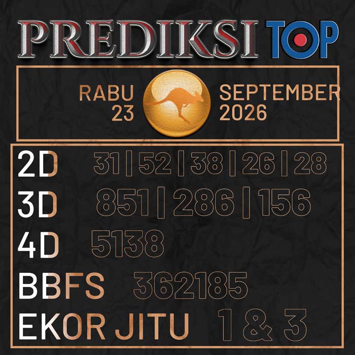 prediksi top SYDNEY 23-Sep-2026