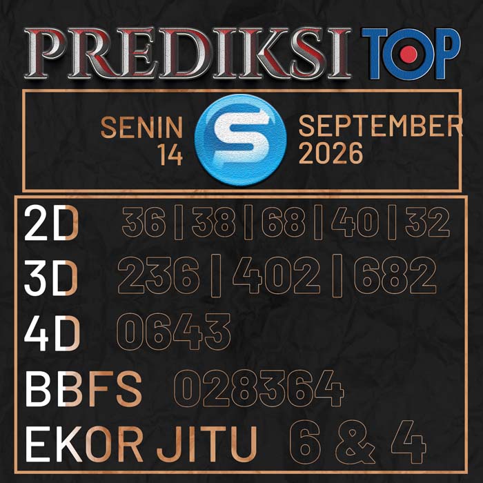 prediksi top SINGAPORE 14-Sep-2026