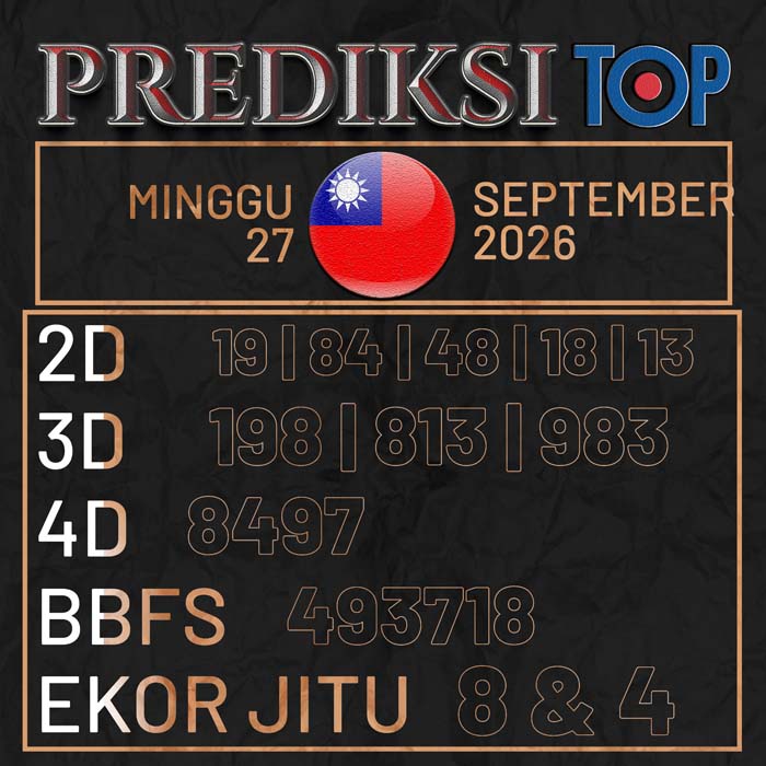 prediksi top TAIWAN 27-Sep-2026